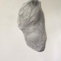 Pierres volantes #4- Mine graphite sur papier -14,5X21cm - 2024